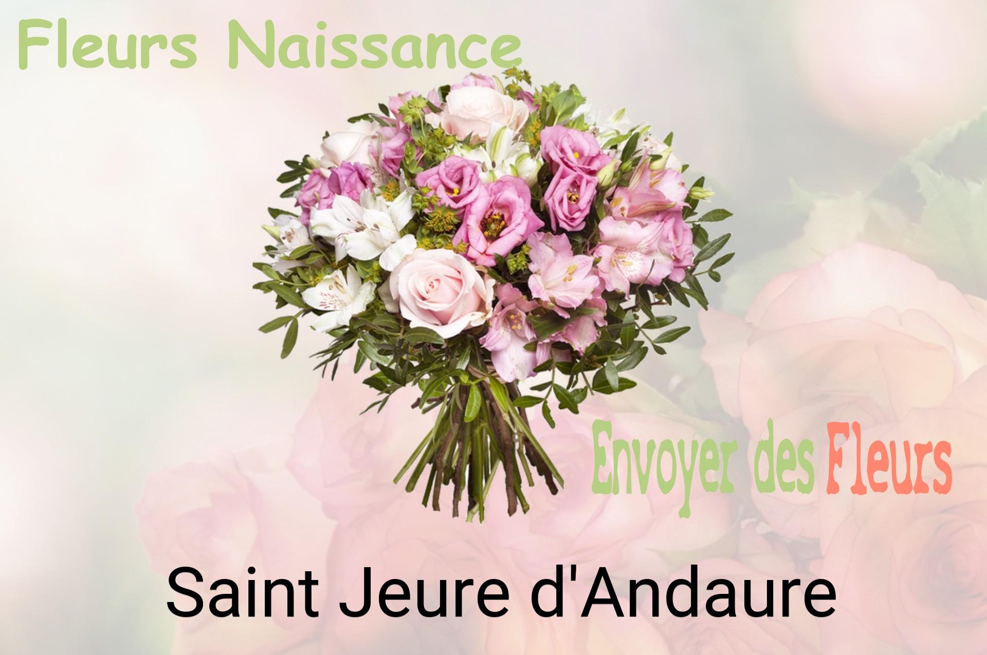 Bouquet de fleurs de naissance livré à Saint-Jeure-d'Andaure